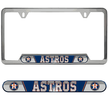 Houston Astros Embossed License Plate Frame, 6.25in x 12.25in