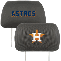 Houston Astros Embroidered Head Rest Cover Set - 2 Pieces