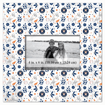 Houston Astros Floral Pattern 10x10 Frame