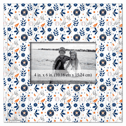 Houston Astros Floral Pattern 10x10 Frame