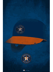 Houston Astros Ghost Helmet 17x26
