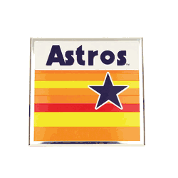 Houston Astros Heavy Duty Aluminum Embossed Color Emblem - Alternate