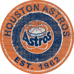 Houston Astros Heritage Logo Round Sign