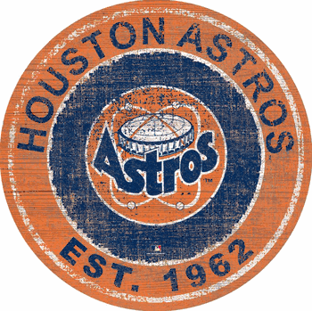 Houston Astros Heritage Logo Round Sign