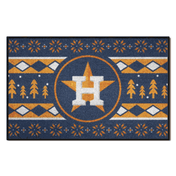 Houston Astros Holiday Sweater Starter Mat Accent Rug - 19in. x 30in.