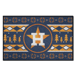 Houston Astros Holiday Sweater Starter Mat Accent Rug - 19in. x 30in.