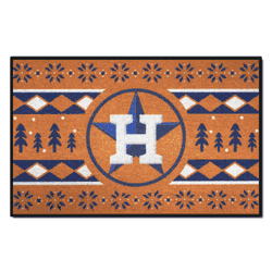 Houston Astros Holiday Sweater Starter Mat Accent Rug - 19in. x 30in.