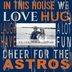 Houston Astros In this House 10x10 Frame