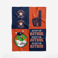 Houston Astros MLB Domino Swaddle Blanket 40x50 inches
