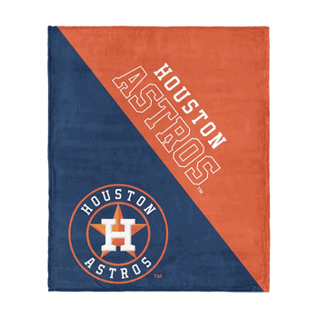 Houston Astros MLB Halftone Silk Touch Throw Blanket 46x60 inches