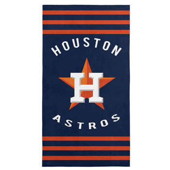Houston Astros MLB Stripes Beach Towel 30 x 60 inches