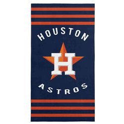 Houston Astros MLB Stripes Beach Towel 30 x 60 inches