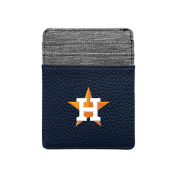 Houston Astros Pebble Front Pocket Wallet Navy