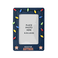Houston Astros Picture Frame with Holiday Lights