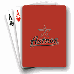 Houston Astros Playing Cards Diamond Plate