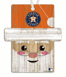 Houston Astros Santa Ornament