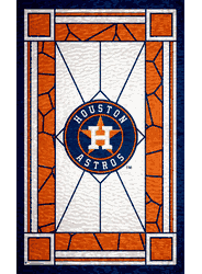 Houston Astros Stained Glass 11x19 Wood Sign
