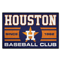 Houston Astros Starter Mat Accent Rug - 19in. x 30in., Uniform Design