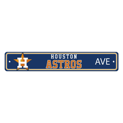 Houston Astros Street Sign Dcor 4in. X 24in. Lightweight