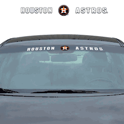 Houston Astros Sun Stripe Windshield Decal 3.25 in. x 34 in.