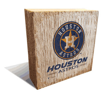 Houston Astros Team Logo Block 6X6