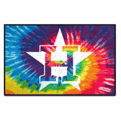 Houston Astros Tie Dye Starter Mat Accent Rug - 19in. x 30in.