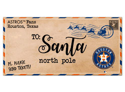 Houston Astros To Santa 6x12 Sign