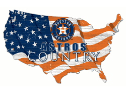 Houston Astros USA Shape Flag Cutout
