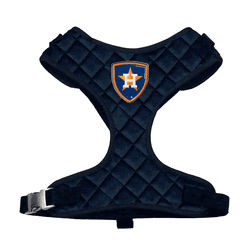 Houston Astros Velvet Pet Harness  - Large