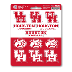 Houston Cougars 12 Count Mini Decal Sticker Pack