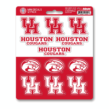 Houston Cougars 12 Count Mini Decal Sticker Pack