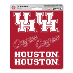 Houston Cougars 6 Count Mini Decal Sticker Pack