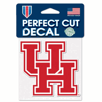 Houston Cougars Decal 4x4 Perfect Cut Color