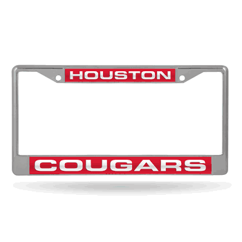 Houston Cougars Laser Chrome Frame