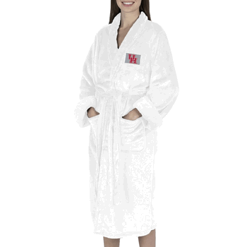Houston Cougars NCAA White Out Silk Touch Robe Small/Medium