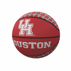 Houston Cougars Repeating Logo Mini-Size Rubber Basketball