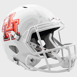 Houston Cougars Speed Replica Full Size Football Helmet Matte w/Chrome Decal
