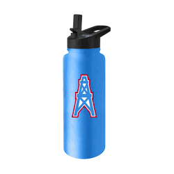 Houston Oilers Quencher Logo Flip Top Water Bottle