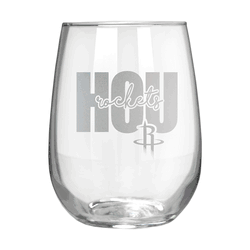 Houston Rockets 17oz Stemmless Wine Glass