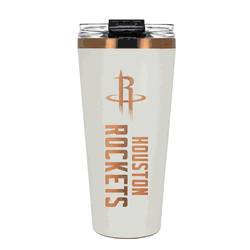 Houston Rockets 32oz Crme and Copper Big Slim Tumbler with Straw