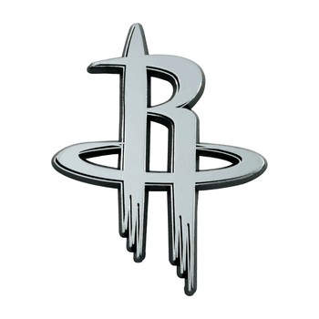 Houston Rockets 3D Chrome Metal Emblem