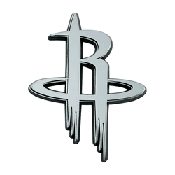 Houston Rockets 3D Chrome Metal Emblem