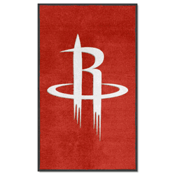 Houston Rockets 3X5 High-Traffic Mat with Durable Rubber Backing - Portrait Orientation