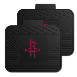 Houston Rockets Back Seat Car Utility Mats - 2 Piece Set