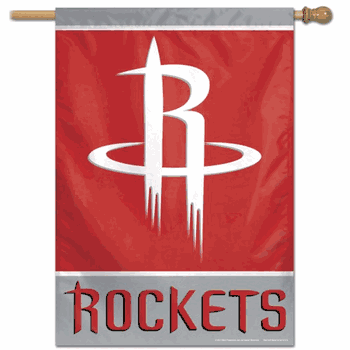 Houston Rockets Banner 28x40 Vertical