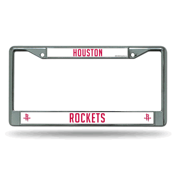 Houston Rockets Standard Chrome Frame with Plastic Inserts 12