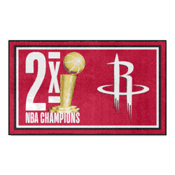 Houston Rockets Dynasty 3ft. x 5ft. Plush Area Rug