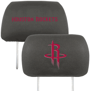 Houston Rockets Embroidered Head Rest Cover Set - 2 Pieces