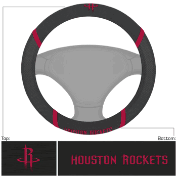 Houston Rockets Embroidered Steering Wheel Cover