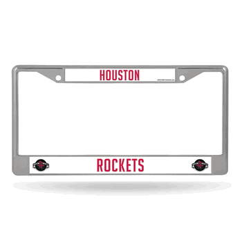 Houston Rockets Standard Chrome Frame with Plastic Inserts 12